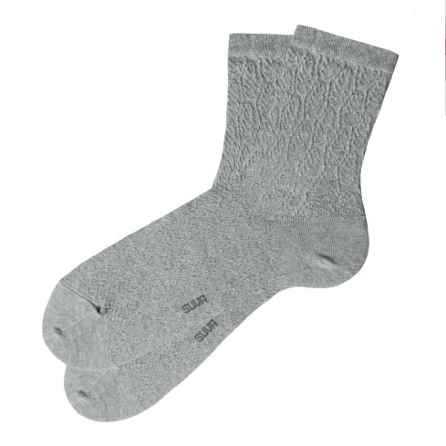 helehallid naiste sokid tagasihoidliku tammelehe mustriga