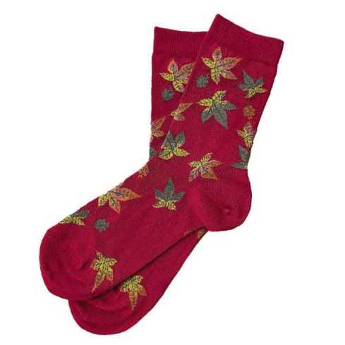 Naisten sukat - Vaahterapuun lehdet