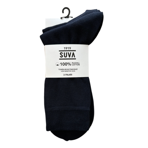 ühevärvilised sokid SUVA 100% puuvill