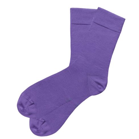 Ühevärvilised lavanda lilla värvi äri või ülikonna sokid
