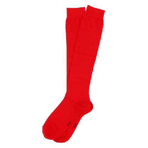 Punased puuvillased põlvikud ilma mustrita