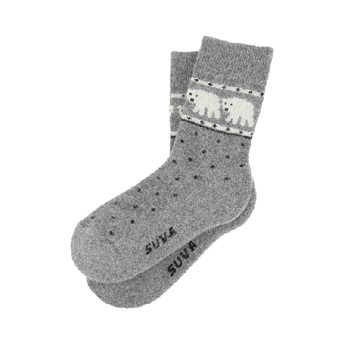 Angoorasokid frotee tallaga Jääkaru, hall