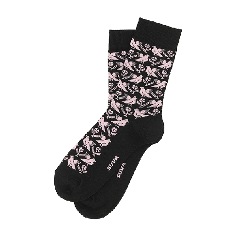 ETNO Merino Naisten hienovillaiset sukat - Kyyhkyset