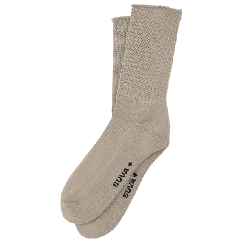 SUVA SILVER soft cuff and terry sole socks for men