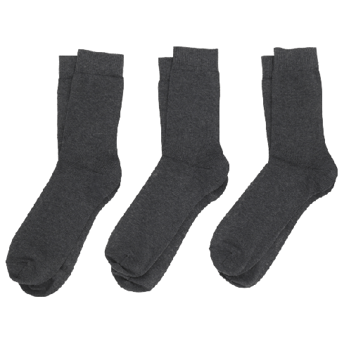 Sukat klassiset 3 paria, tummanharmaita