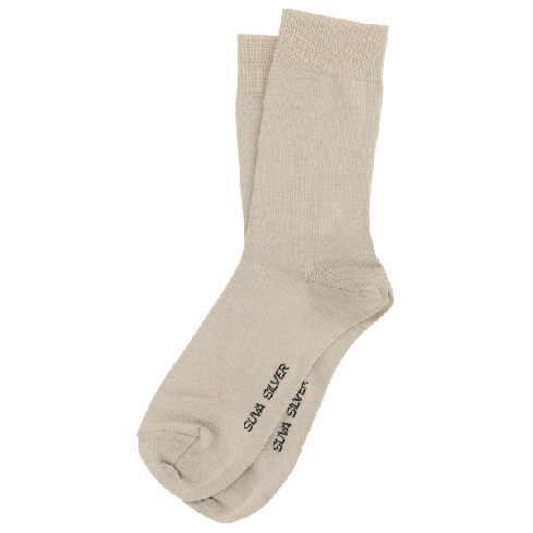 SUVA SILVER liikesukat hopealangalla, hopeaa koko sukan pituudelta