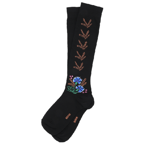 ETNO naisten polvisukat Ruiskaunokit