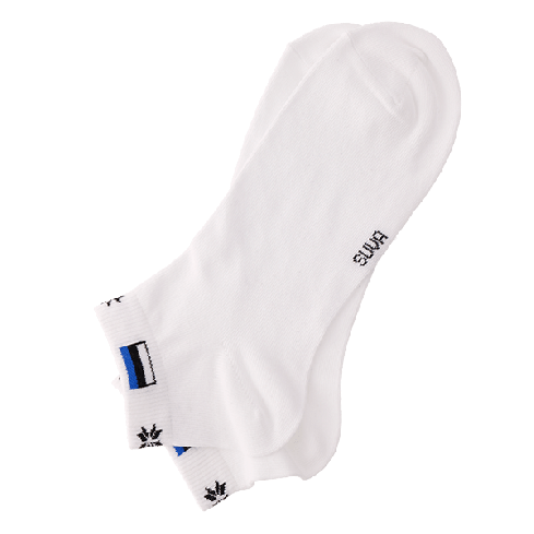 Sukat Viron lipulla, froteepohja, valkoinen