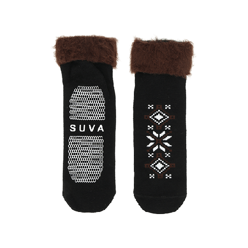 Meeste soojad sokid-sussid piduritega, must