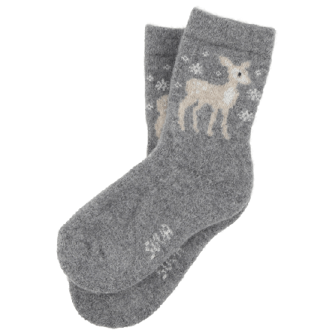 Lasten sukat angooravillasta frotee pohjalla Kitseke