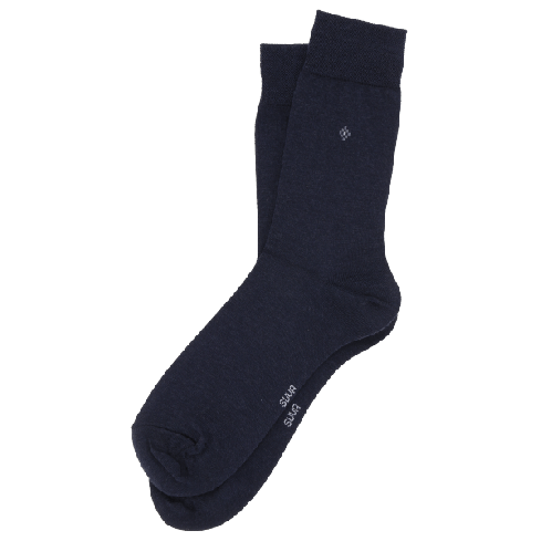 Thin merino wool dress socks for men, dark blue
