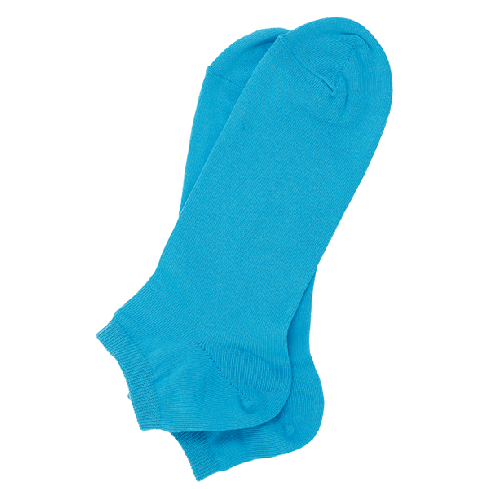 Low cut socks, turquoise