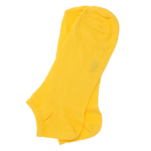 Low cut socks, yellow