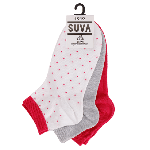 Girls low cut socks 3-pack