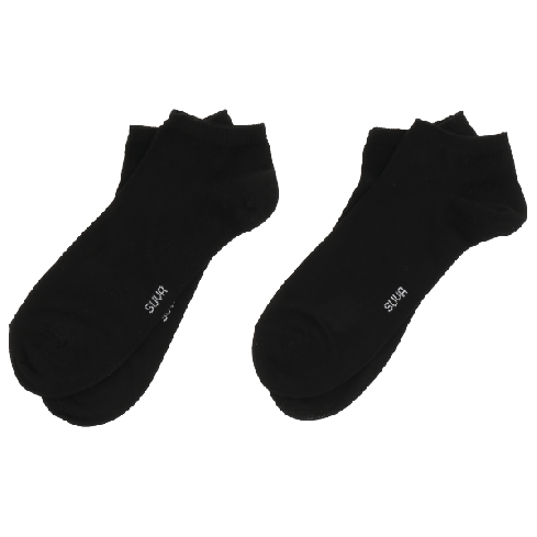 Sääreta sokk must 2pr.