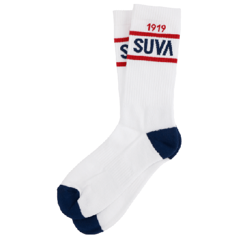 SUVA 1919 retro designilla froteepohjalla urheilusukka