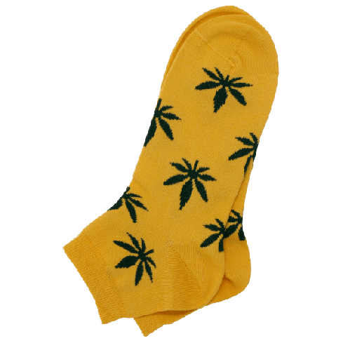 Low cut socks Cannabis leaves
