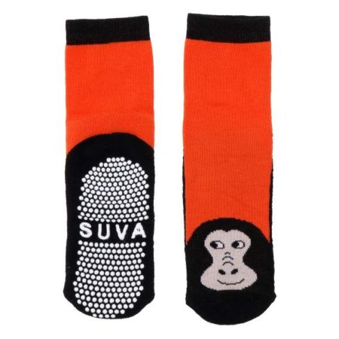 Liukumattomat lasten sukat Gorilla, froteepohja, oranssi
