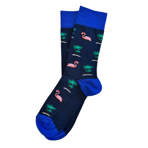 Flamingokuvioidut sukat