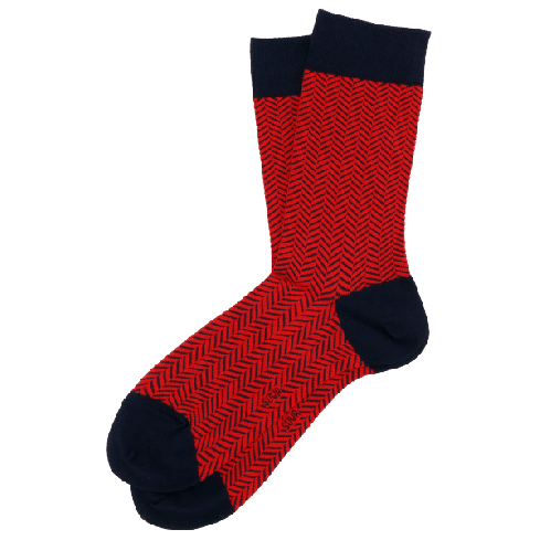 Miesten sukat Siksak-kuvio