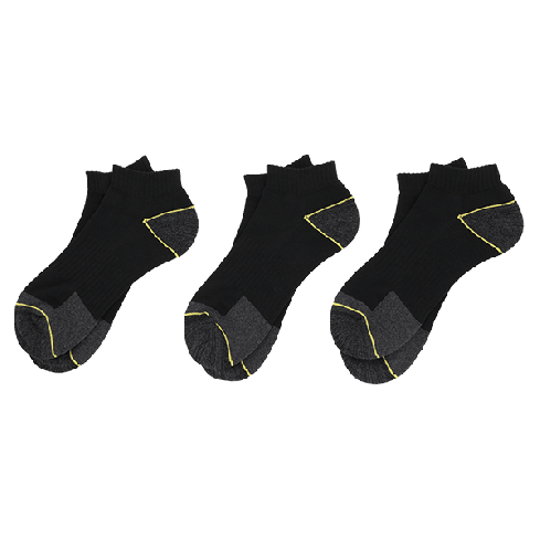 Kestäviä työsukkaa miesten matalalla varrella, 3-pakkaus