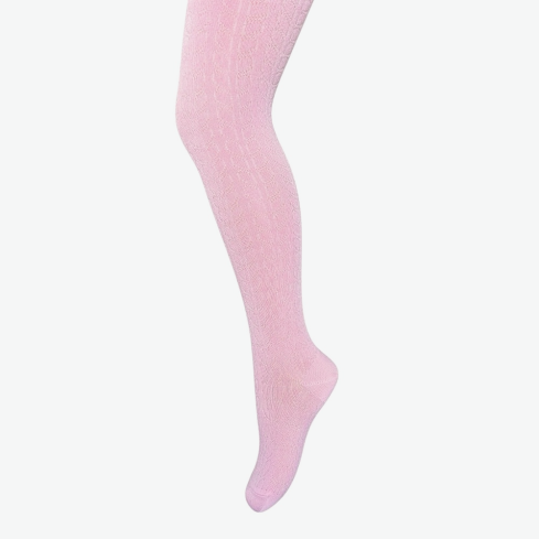 Tüdrukute sukkpüksid bambusest ( viskoosist) mustriga Tulbid, roosa