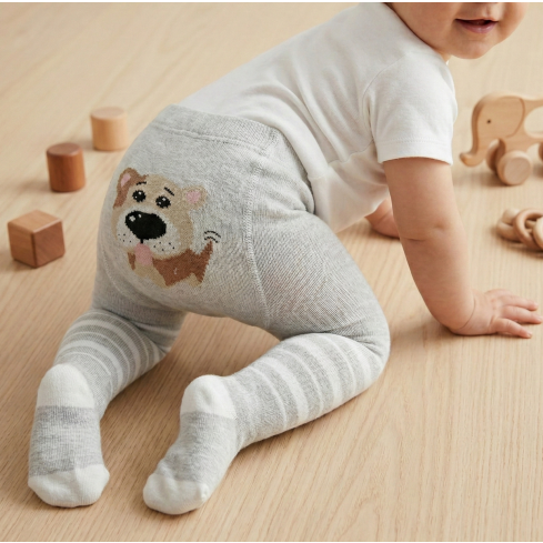 Beebi frotee sukkpüksid koeraga