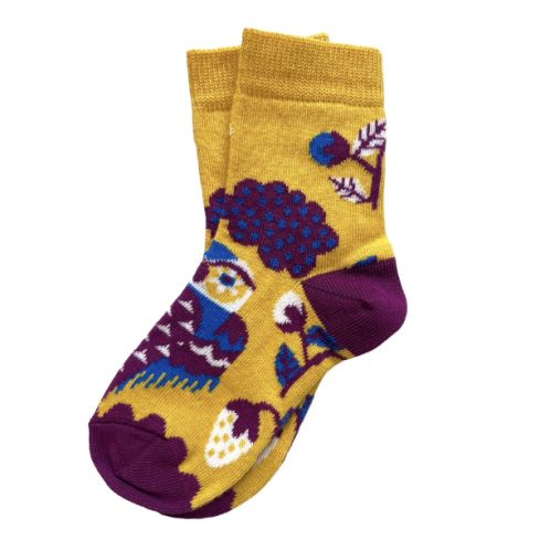 Childrens socks with Owl
