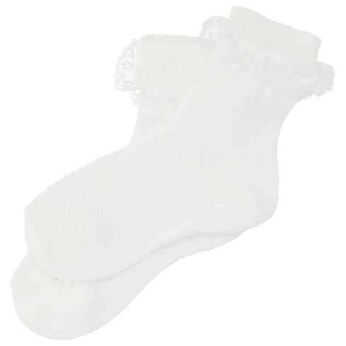 Valkoiset juhlasukat pitsillä