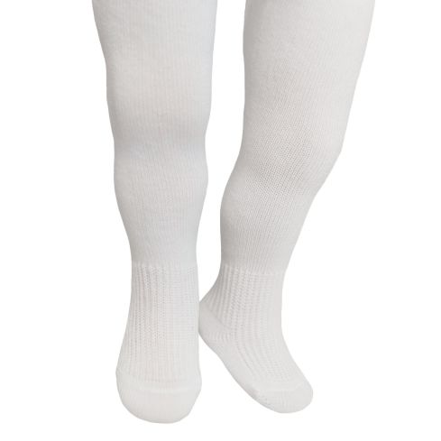 Valged sukkpüksid beebidele