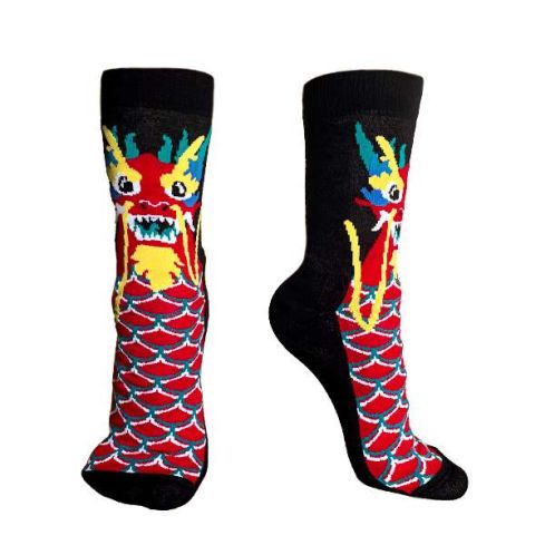 2024 Lohikäärme Vuosi sukat froteepohjalla