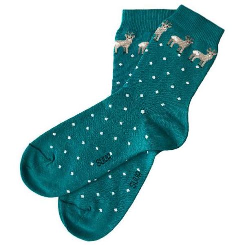 Socks with little deers for women