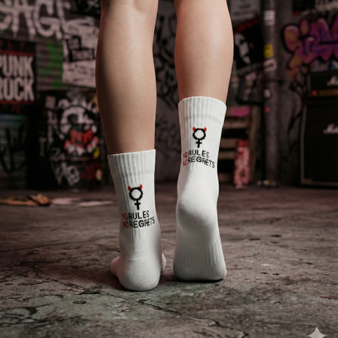 Women's socks NO RULES. NO REGRETS.
