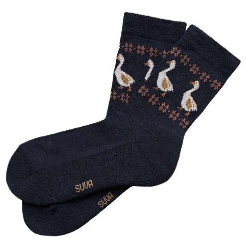 Meriinovillased sokid frotee tallaga ETNO mustriga Haned