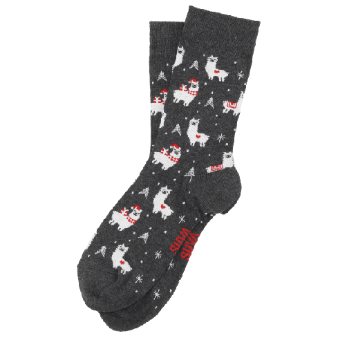 Puuvillaiset sukat "Alpakka ja joulut"