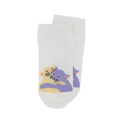 Matalat puuvillaiset naisten sukat Kisuilla