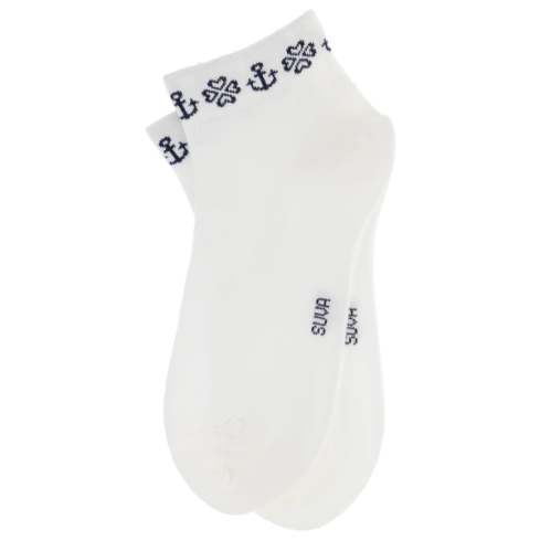 Valged madalad sokid Kihnu mustriga Kihnu troi