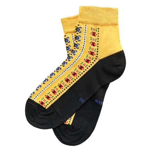 ETNO naiste sokid Muhu seeliku mustriga