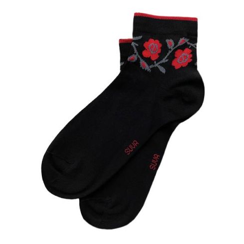 ETNO Torma kukkakuvioilla matalat naisten sukat